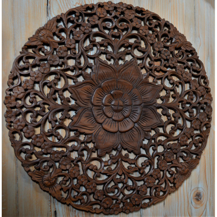 Home and Garden Direct Handmade Solid Wood Plants & Flowers Wall Decor